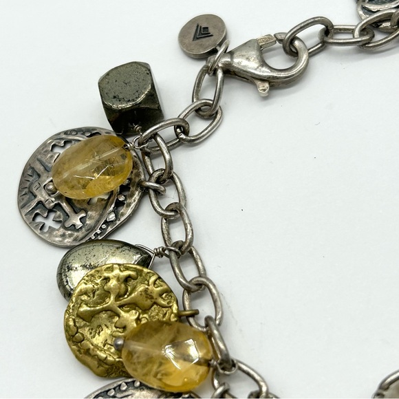 Silpada Perfect Composition Sterling and Brass Charm Bracelet - Picture 6 of 7